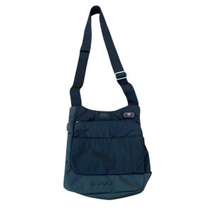 TUMI Crossbody Bag Black Nylon Adjustable Strap Multiple‎ Pockets